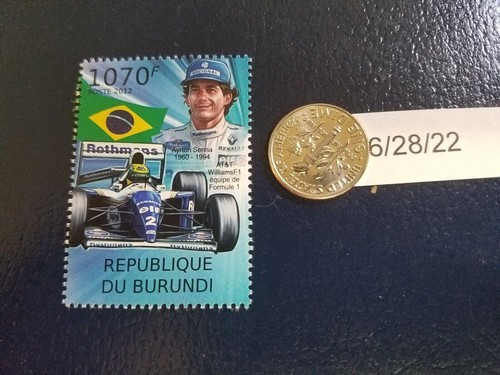 Francobollo ayrton senna t - ayrton,